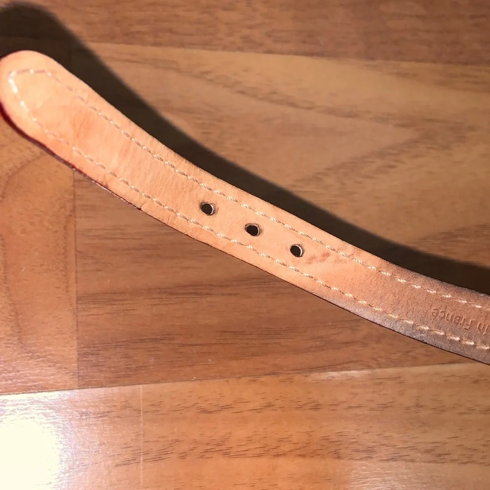 Authentic Louis Vuitton Leather Murakami Bracelet Cuff